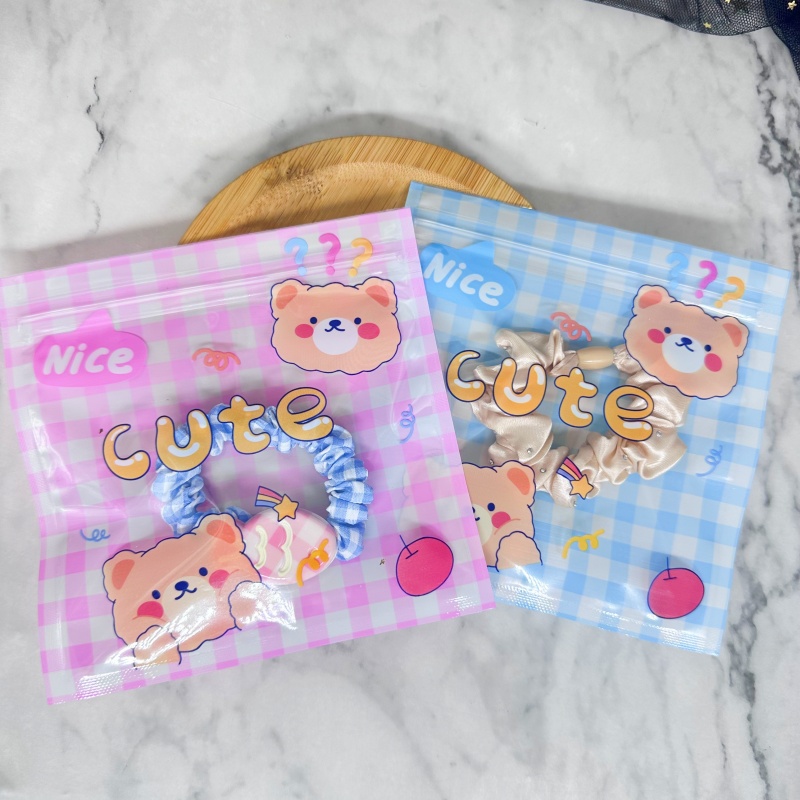 Food Like Snacks - 24 ชิ้น ถุงเก็บของลายการ์ตูน ถุงซิปล็อคแบบใช้ซ้ำได้ ถุงใส่เครื่องประดับ ขนม