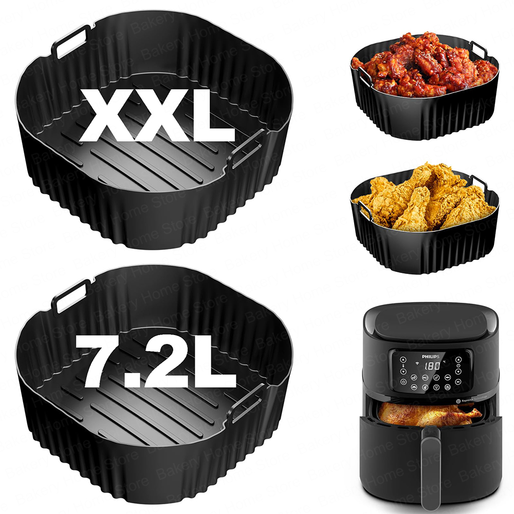 Philips Air Fryer Airfryer Xxl - แม่พิมพ์ซิลิโคนสำหรับหม้อทอดไร้น้ำมัน Philips Airfryer XXL 7.2L &