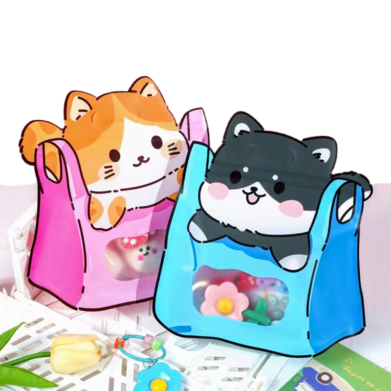 Food Like Snacks - การ์ตูน Self-Sealing ถุงขนม Frosted Window ช็อกโกแลตบิสกิต