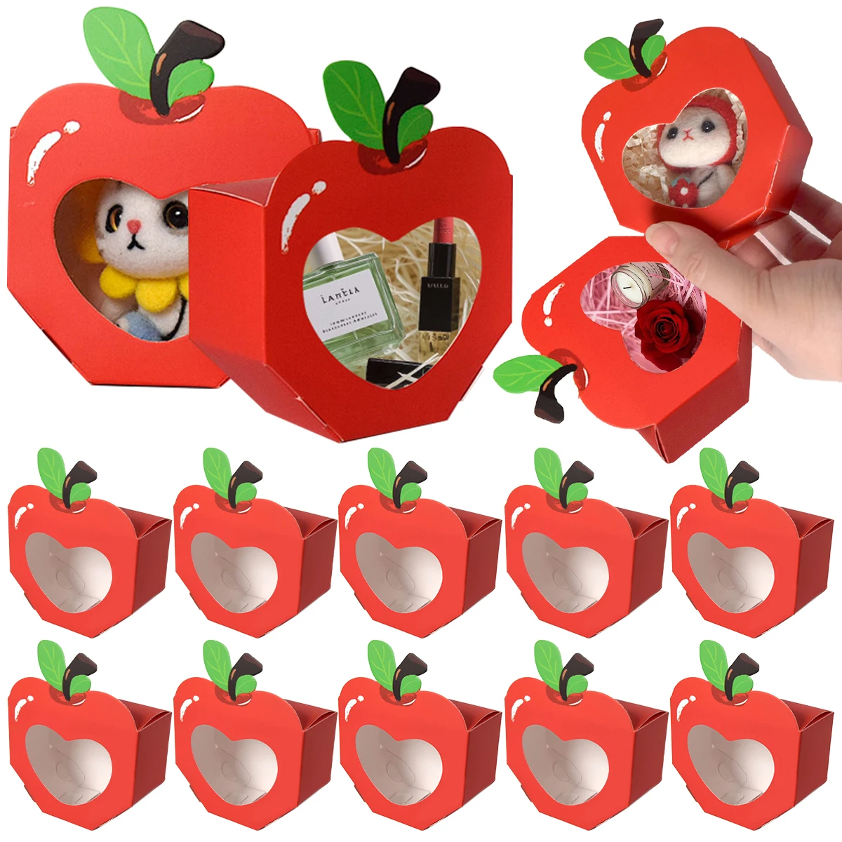 กล่องขนมรูปหัวใจแบบหน้าต่างใส  - Food Like Snacks บทวิจารณ์และราคา