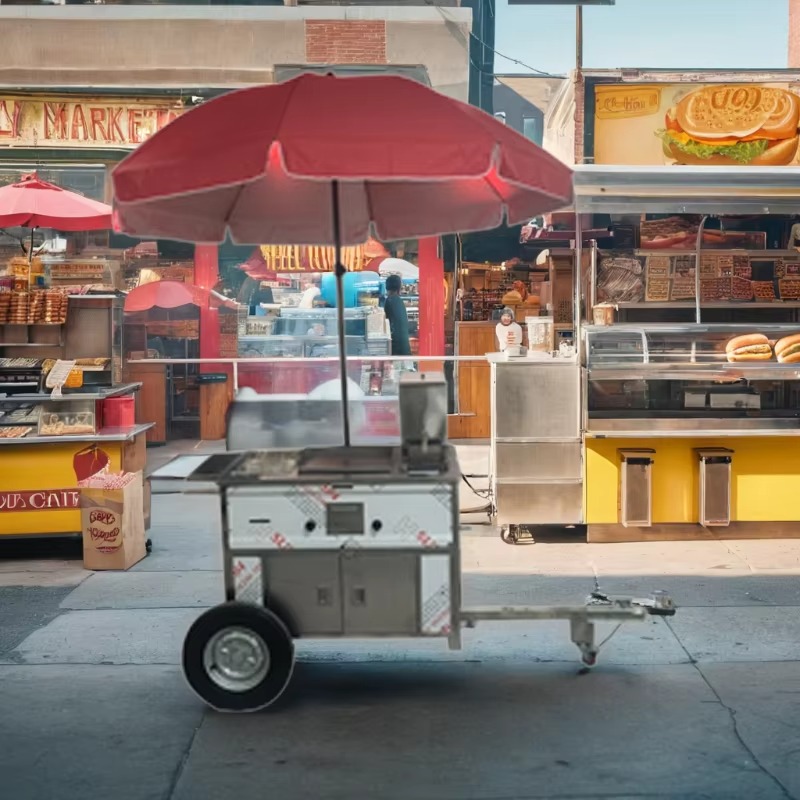 รถเข็นขายอาหารเคลื่อนที่ขนาดกะ - Snacks Food Stall บทวิจารณ์และราคา