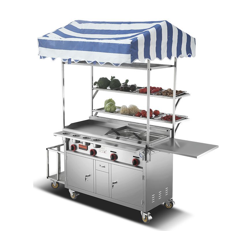 รถเข็นขายอาหารเคลื่อนที่แบบเปล - Snacks Food Stall บทวิจารณ์และราคา
