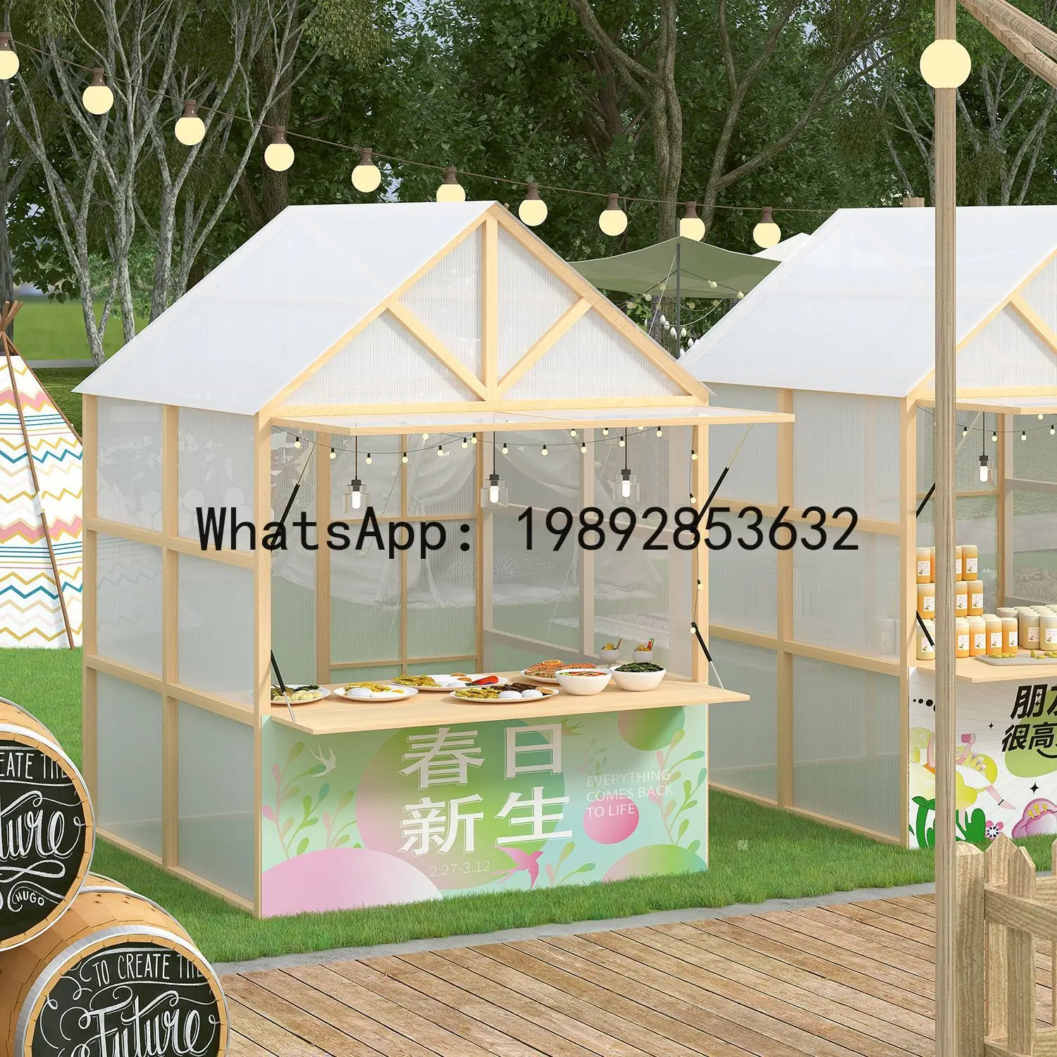 Z2-28Event ชั้นวางสินค้าสำหรับ - Snacks Food Stall บทวิจารณ์และราคา
