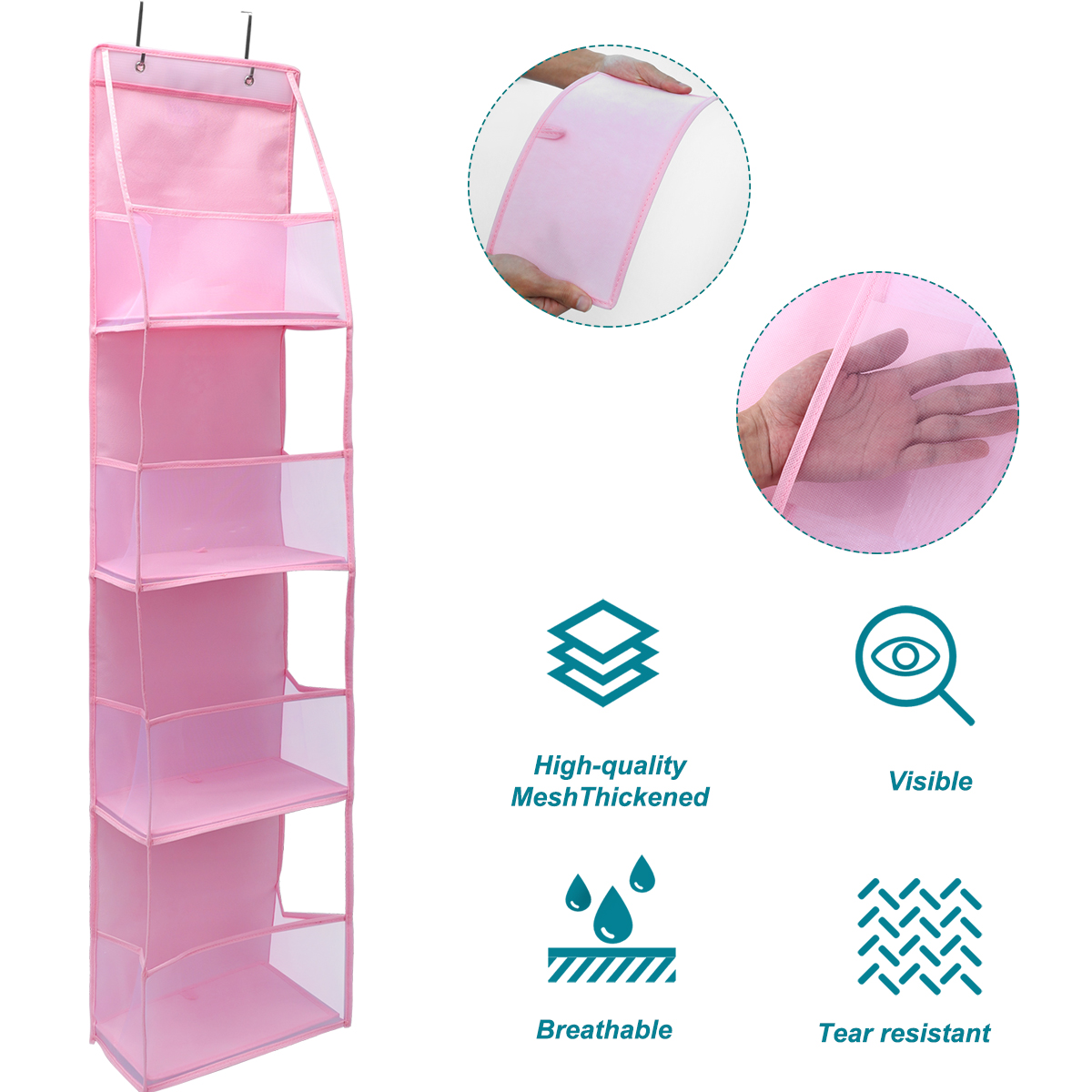 4/6 ชั้นแขวนเก็บกระเป๋าพับได้  - Food Snacks Packaging บทวิจารณ์และราคา