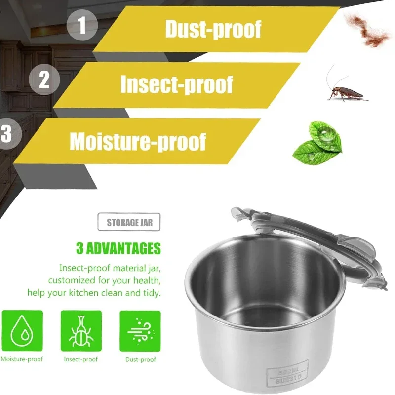 ภาชนะบรรจุอาหารสแตนเลสปิดผนึกถ - Food Like Snacks บทวิจารณ์และราคา