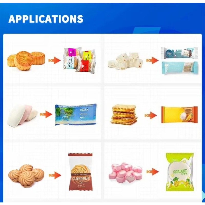 เครื่องบรรจุแบบอัตโนมัติสำหรับ - Food Snacks Packaging บทวิจารณ์และราคา