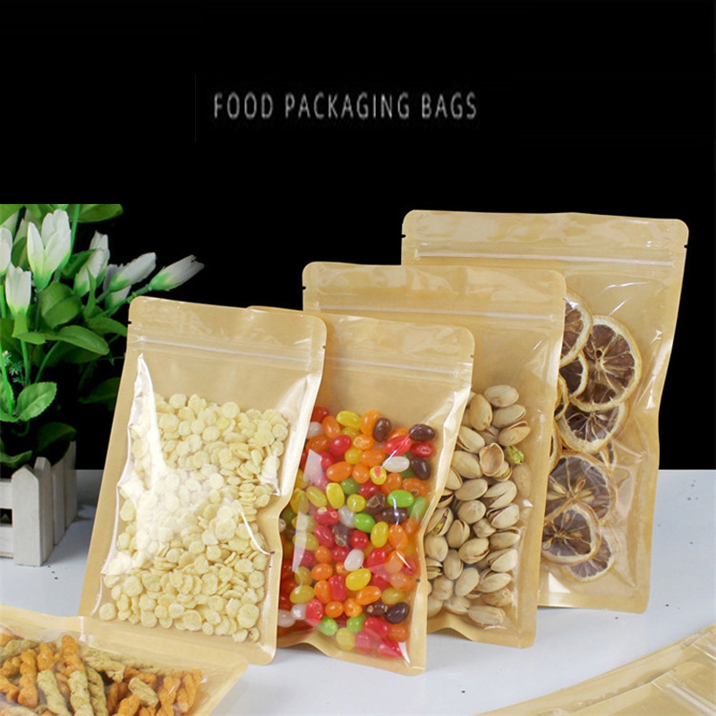 สีน้ําตาลด้านข้างพลาสติกใส Res - Food Like Snacks บทวิจารณ์และราคา