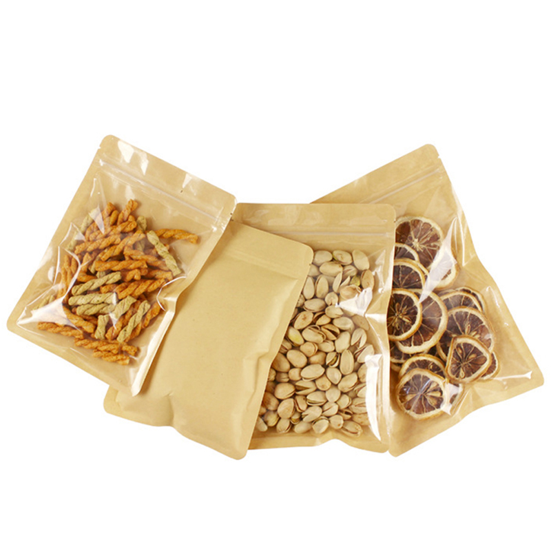 สีน้ําตาลด้านข้างพลาสติกใส Res - Food Like Snacks บทวิจารณ์และราคา
