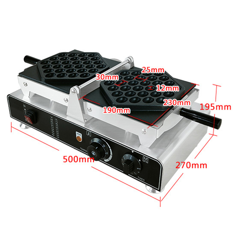 1500W เครื่องทําวาฟเฟิล Commer - Snacks Food Stall บทวิจารณ์และราคา