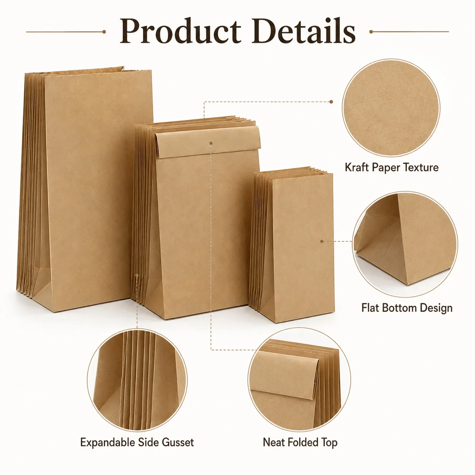 ถุงกระดาษคราฟท์สีน้ำตาลขนาดเล็ - Food Like Snacks บทวิจารณ์และราคา